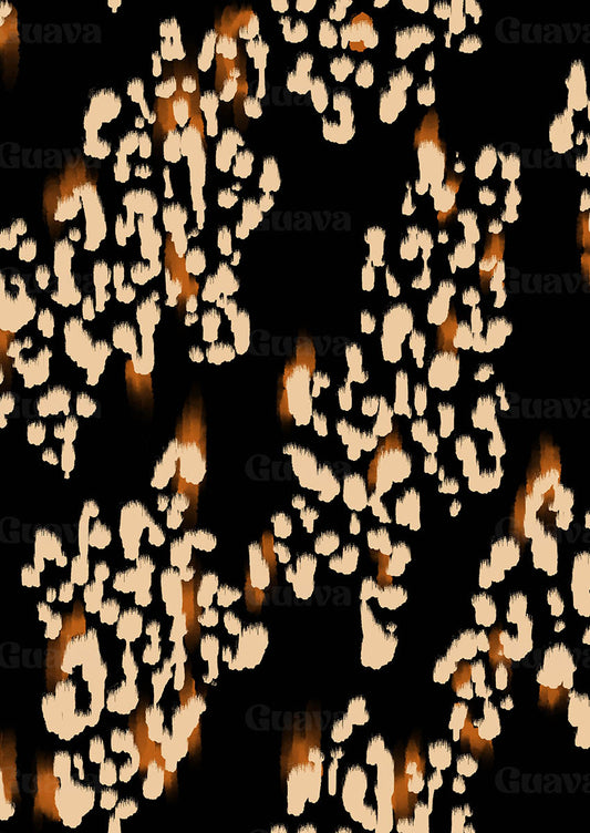 0881A-Black and Tan Leopard Print