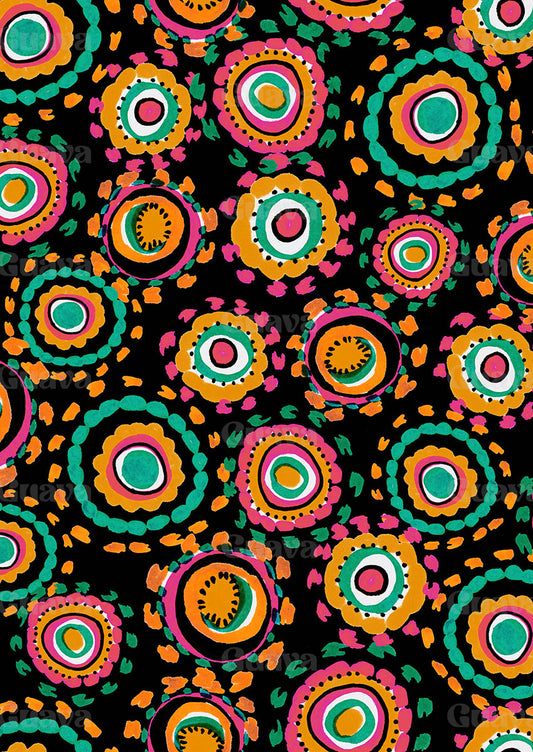 0881C- Multicolor Dotted Circles