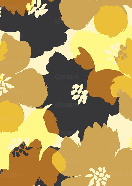 0890C- 70s Inspired Golden Brown Poppy