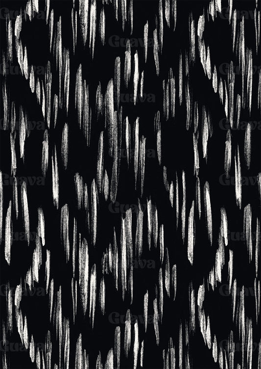 0907C- Black and White Brushed Ikat Texture