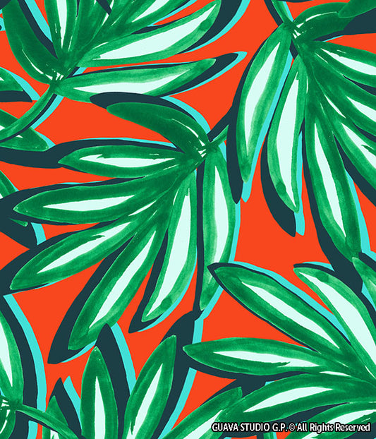 0638C - Watercolor Palm Leaves