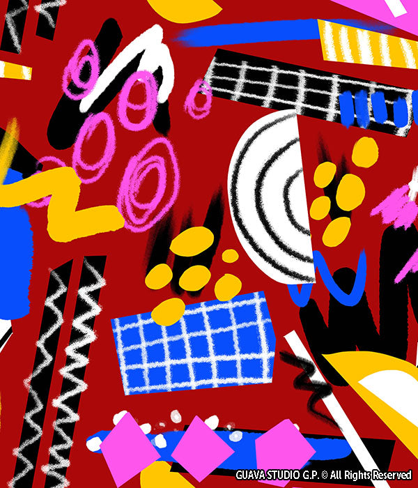 0673E- Geos and Textures Doodle Collage