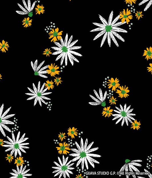 0676B- Black, White and Yellow Daisies