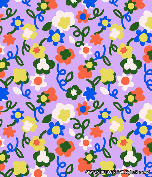 0678A- Bold and Colorful Doodle Floral