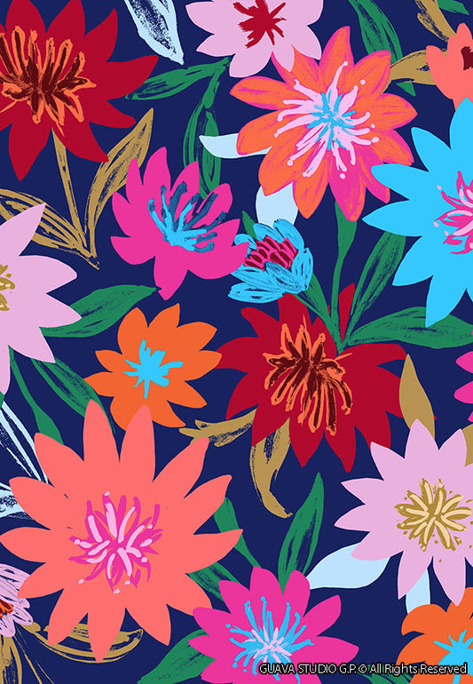 0438A- Multicolored Floral Explosion