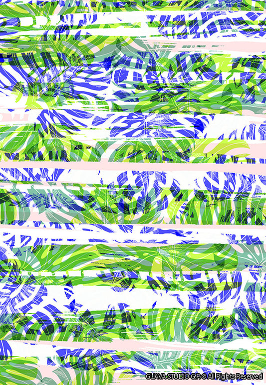 0446C- Monstera Textured Stripes