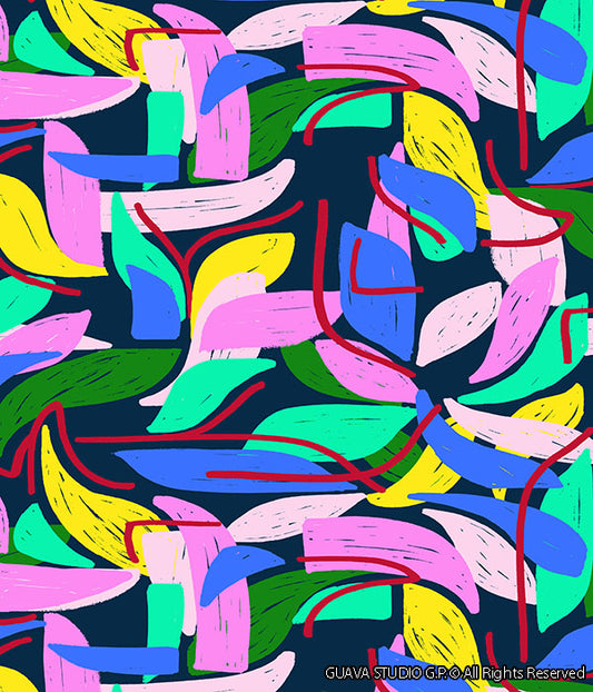 0516C- Pop Colors Abstract Floral