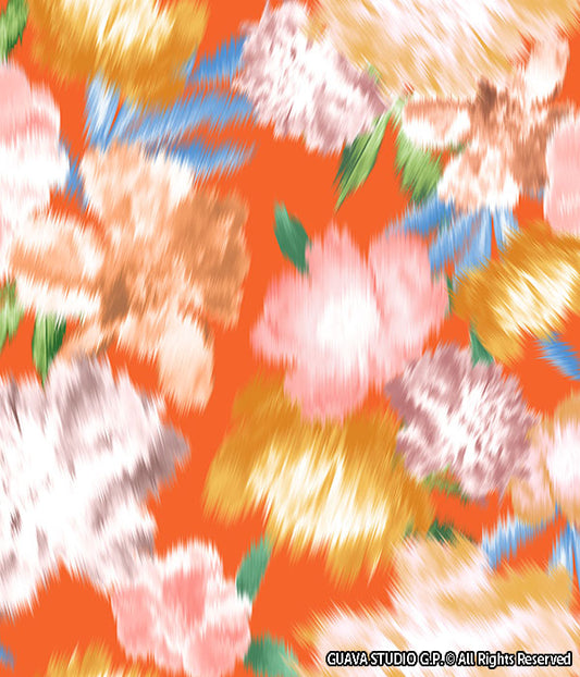 0690A- Blurred Ikat Faded Peonies (2 color combos)